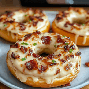 Amazing Creamy Bacon Cheddar Bagels for Delicious Mornings - Green Goddess Avocado Smoothie Bowl 23