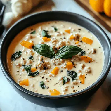 Amazing Creamy Italian Ground Chicken Soup for Comfort - greek yogurt recipes 16