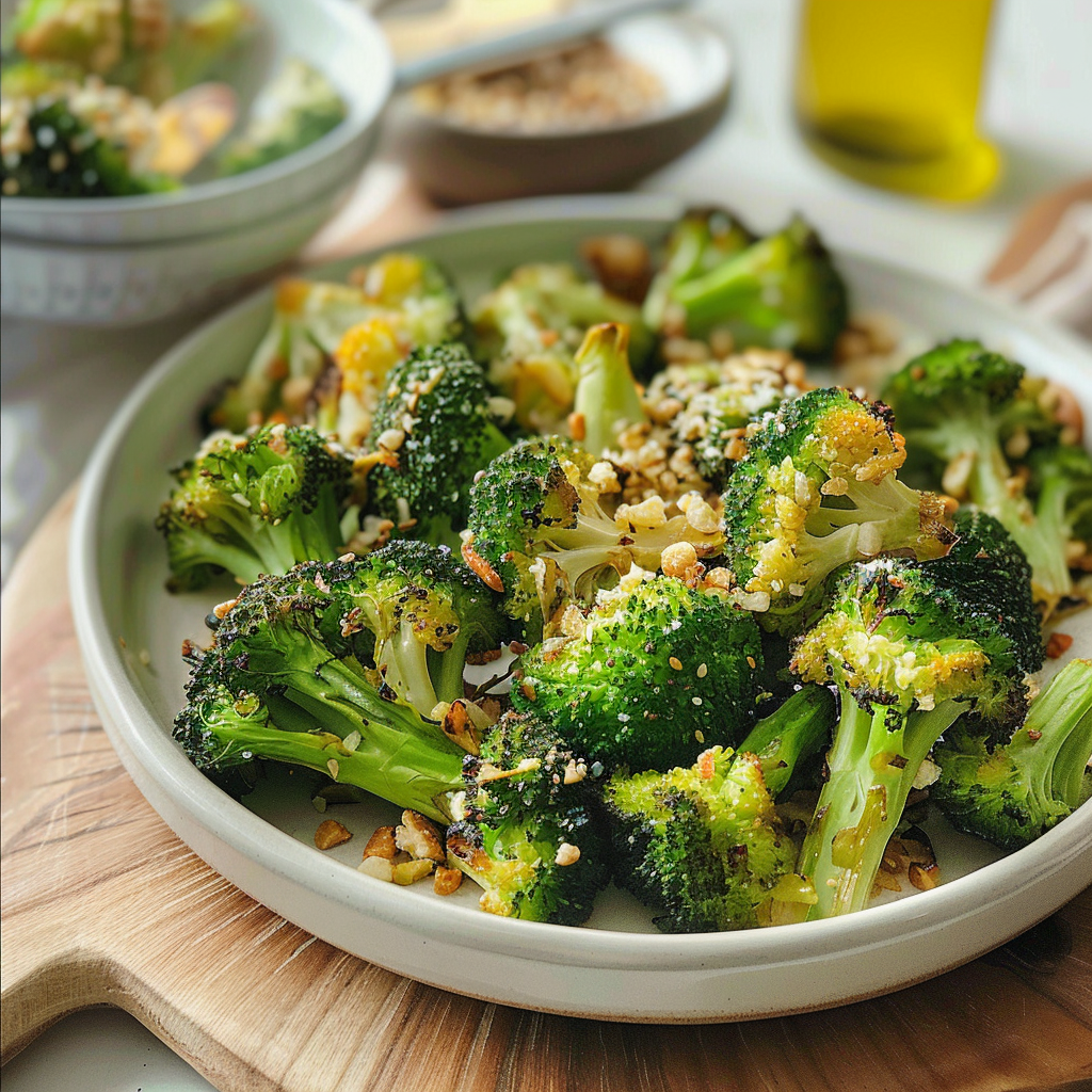 Garlic Roasted Broccoli Bites​